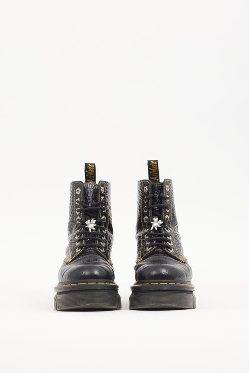 Heaven X Dr. Martens Black Leather Audrick Boot