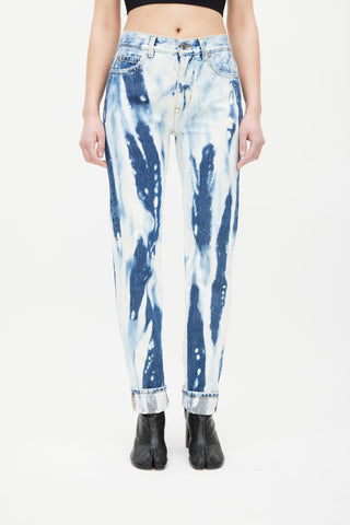 Helmut Lang Acid Wash Straight Leg Jeans