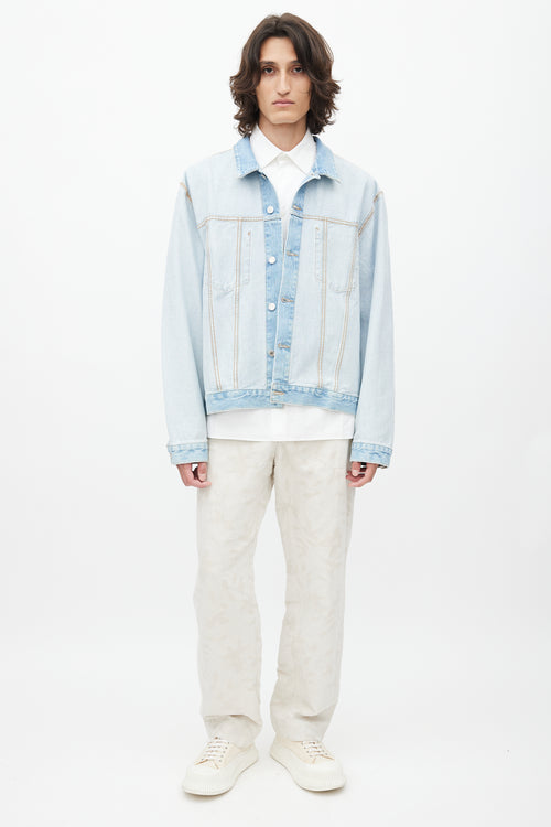 Helmut Lang Blue Light Wash Denim Jacket