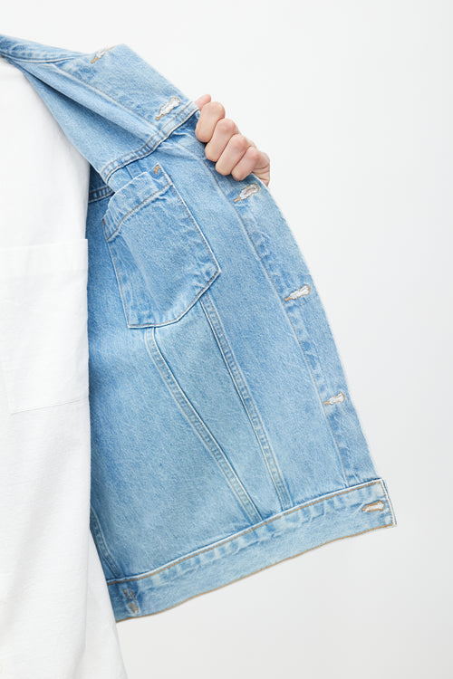 Helmut Lang Blue Light Wash Denim Jacket