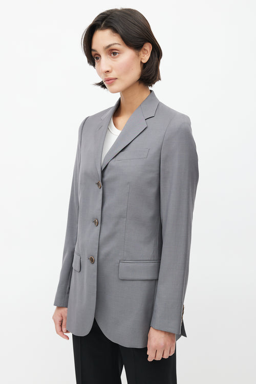 Helmut Lang Mid 1990
s Bondage Strap Wool Blazer