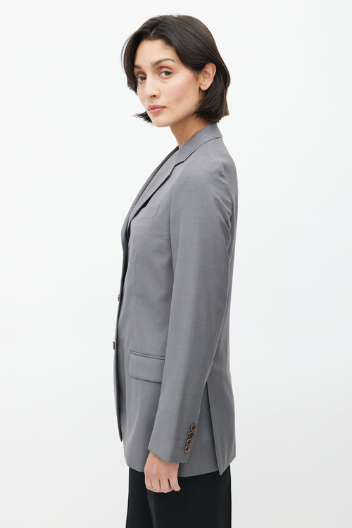 Helmut Lang Mid 1990
s Bondage Strap Wool Blazer