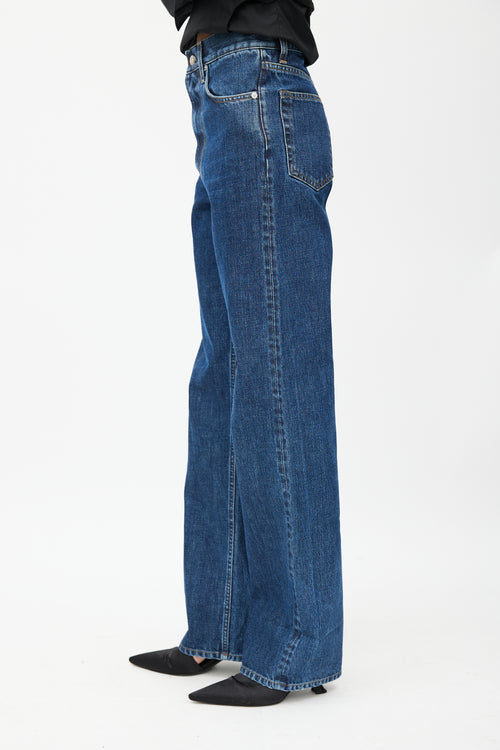 Helmut Lang Navy Straight Leg Jeans