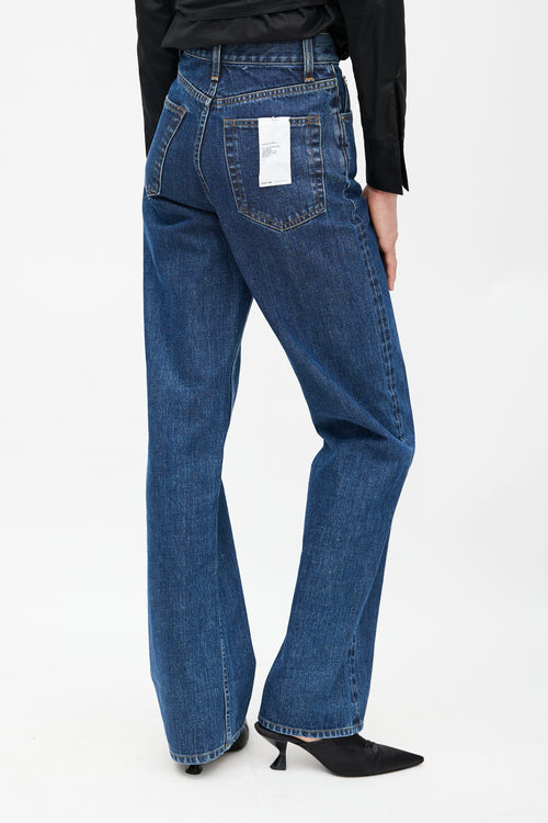 Helmut Lang Navy Straight Leg Jeans