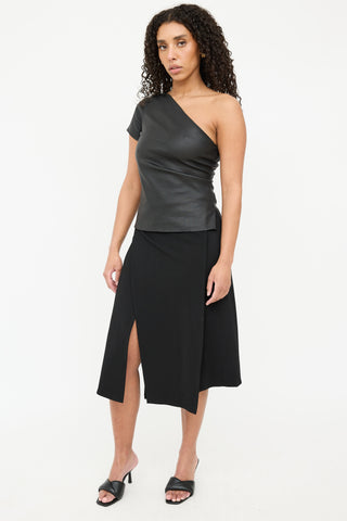 Asymmetrical Midi Skirt