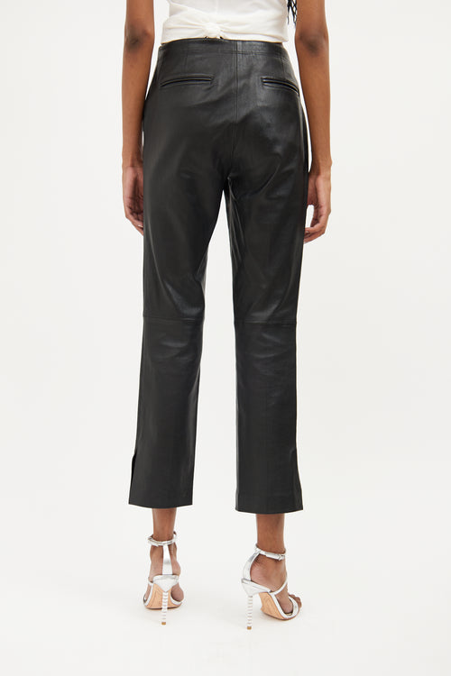 Helmut Lang Black Leather Pant