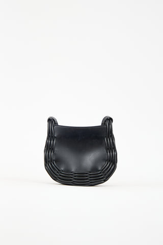 Hereu Black Leather Pinar Bag