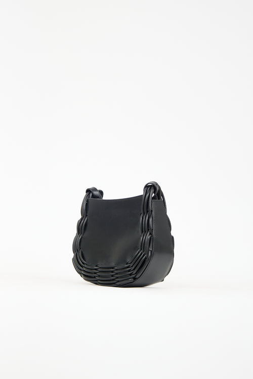 Hereu Black Leather Pinar Bag