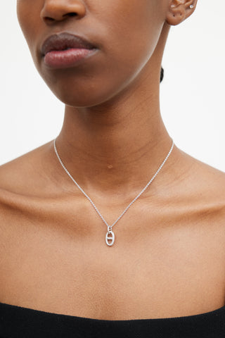 Hermès 18K White Gold 
Diamond Farandole Pendant Necklace