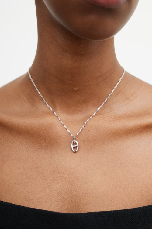 Hermès 18K White Gold 
Diamond Farandole Pendant Necklace