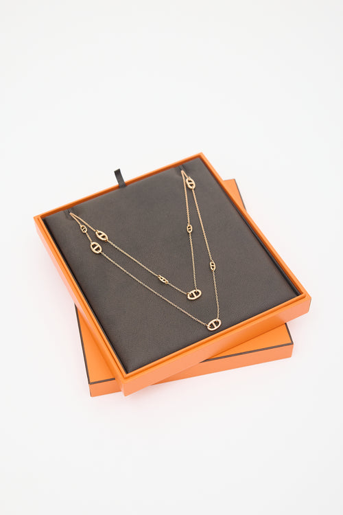 Hermès 18K Yellow Gold Farandole Necklace