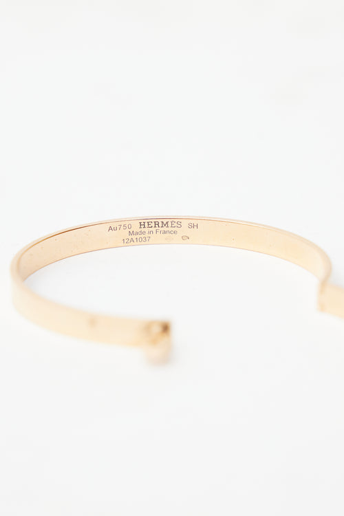 Hermès 18k Gold Kelly Bracelet