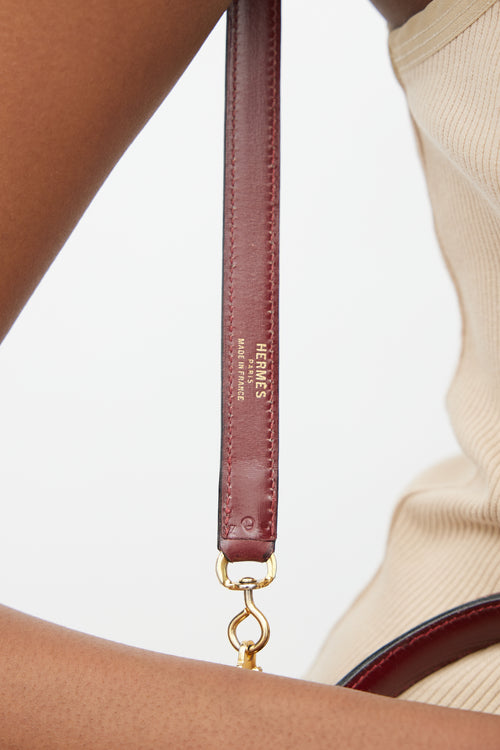 Hermès 1982 Rouge H Box Kelly Sellier 32 Shoulder Bag