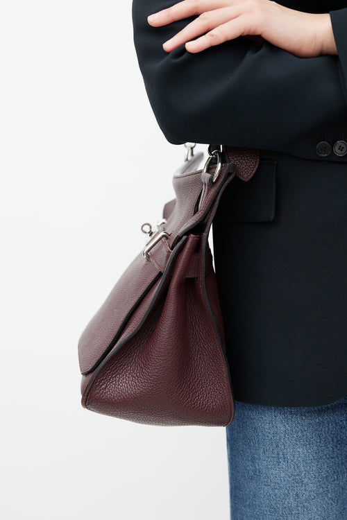 Hermès 2008 Prune Togo Jypsiere 34 Crossbody Bag