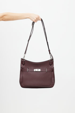 Hermès 2008 Prune Togo Jypsiere 34 Crossbody Bag