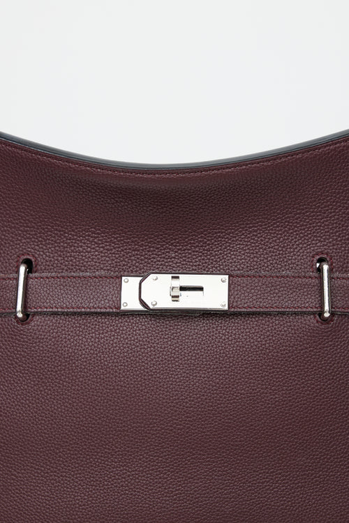 Hermès 2008 Prune Togo Jypsiere 34 Crossbody Bag