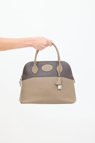 Hermès 2010 Brown Epsom Leather Bolide 30 Bag