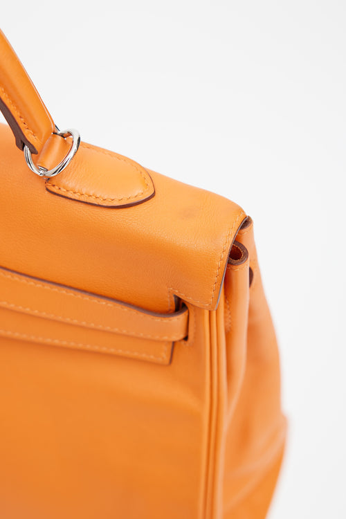 Hermès 2011 Orange H Kelly Retourne 35 Swift Bag