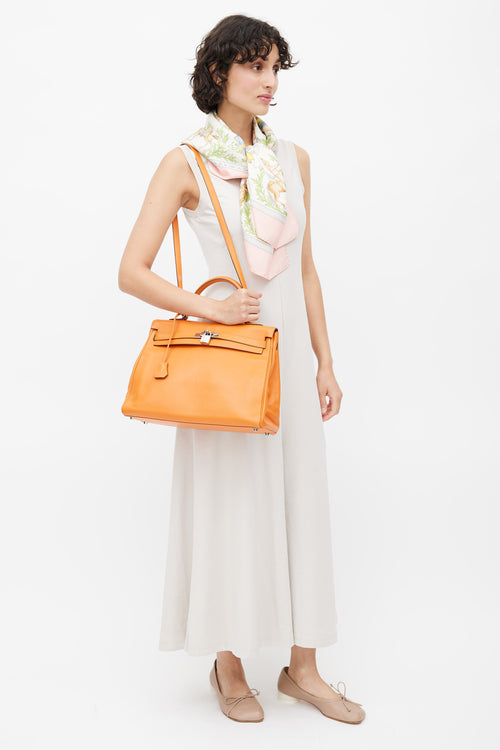 Hermès 2011 Orange H Kelly Retourne 35 Swift Bag