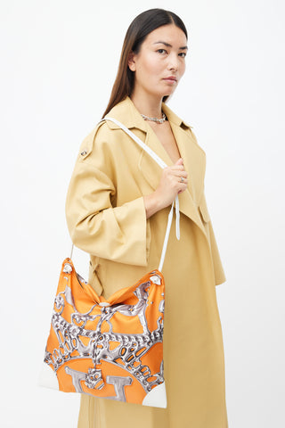 Hermès 2011 Orange Silky City Printed Bag