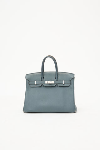 Hermès 2013 Bleu Orage Togo Birkin 25 Bag