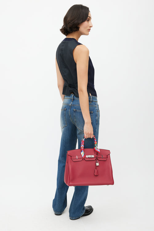 Hermès 2016 Rouge Grenat Togo Birkin 35 Bag