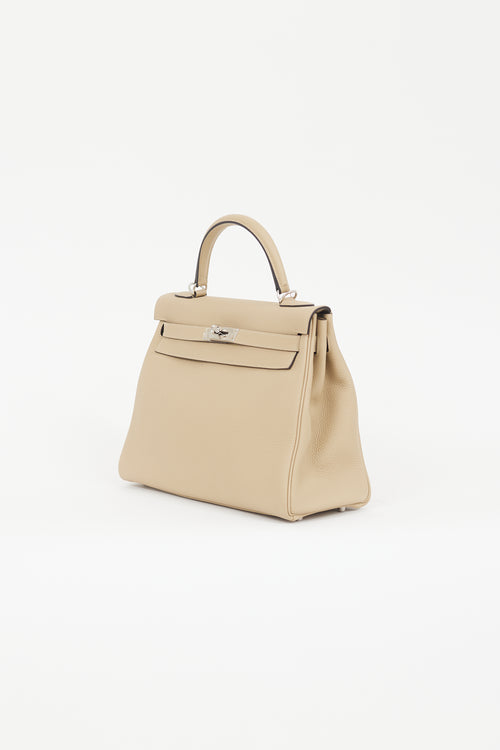 Hermès 2023 Trench Togo Kelly Retourne 32 Bag