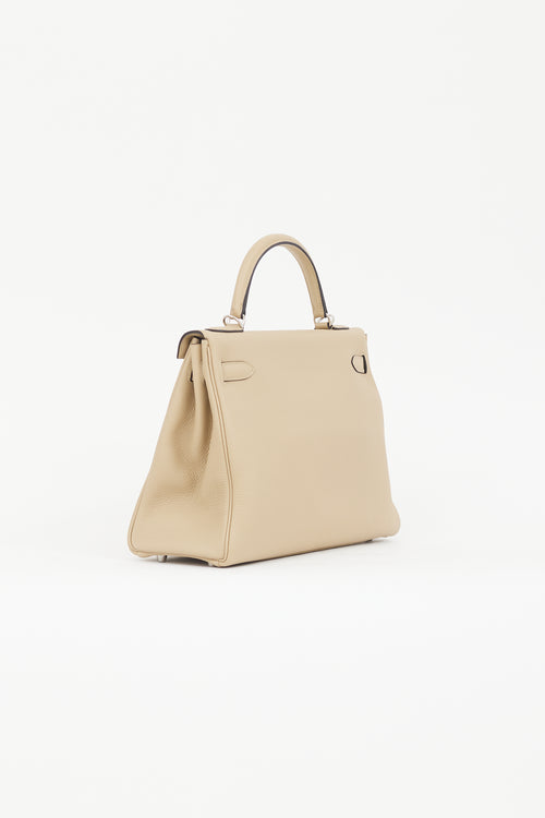 Hermès 2024 Trench Togo Kelly Retourne 32 Bag