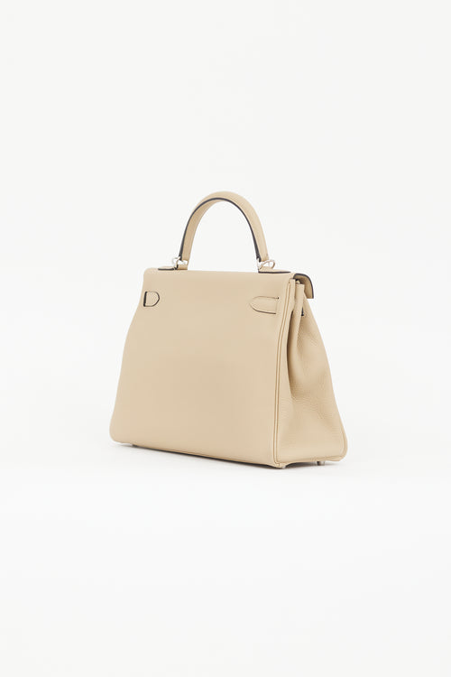 Hermès 2021 Trench Togo Kelly Retourne 32 Bag