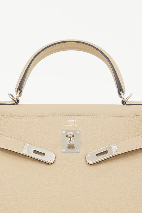 Hermès 2028 Trench Togo Kelly Retourne 32 Bag