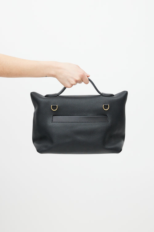 Hermès 2018 Black Maurice 
Swift Leather 24/24 Bag