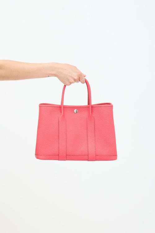 Hermès 2020 Bougainvillea Negonda Leather Garden Party 30 Tote Bag