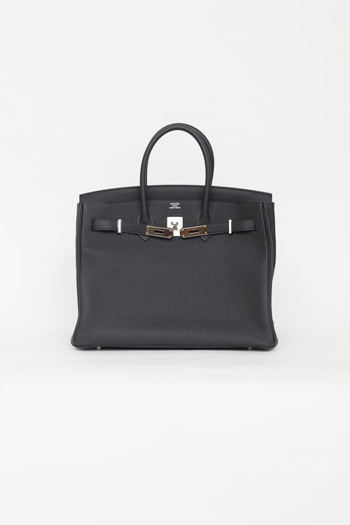 Hermès 2020 Bleu Nuit Togo Birkin 35 Bag