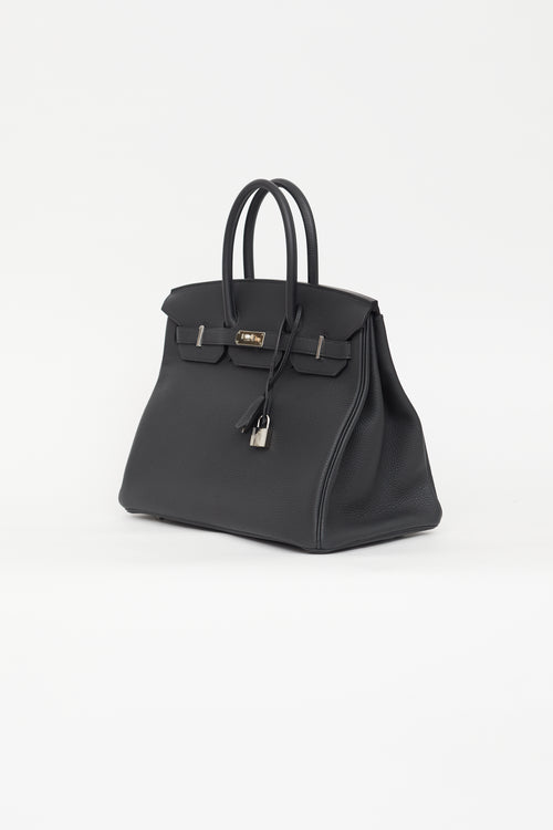 Hermès 2020 Bleu Nuit Togo Birkin 35 Bag