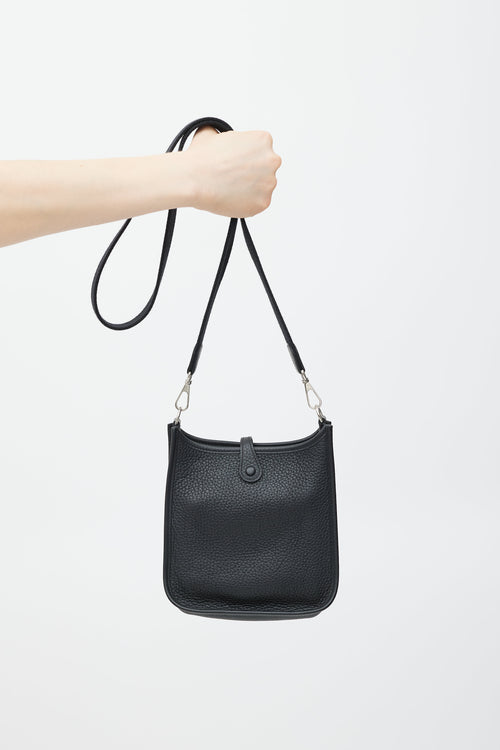 Hermès 2023 Noir Clemence Evelyne I TPM 16 Bag