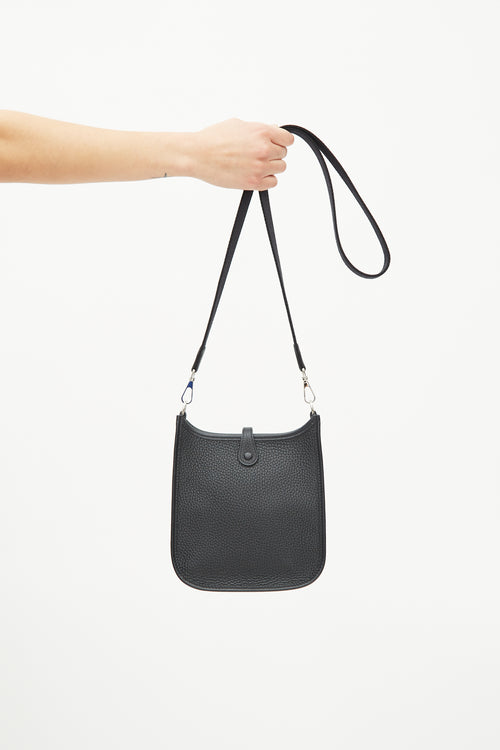 Hermès 2023 Noir Clemence Evelyne I TPM 16 Bag