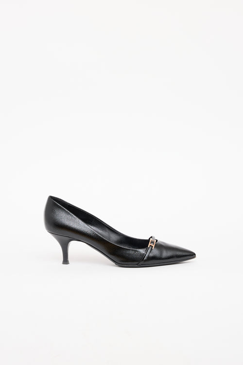 Hermès Black Patent Epsom Lauren Heel