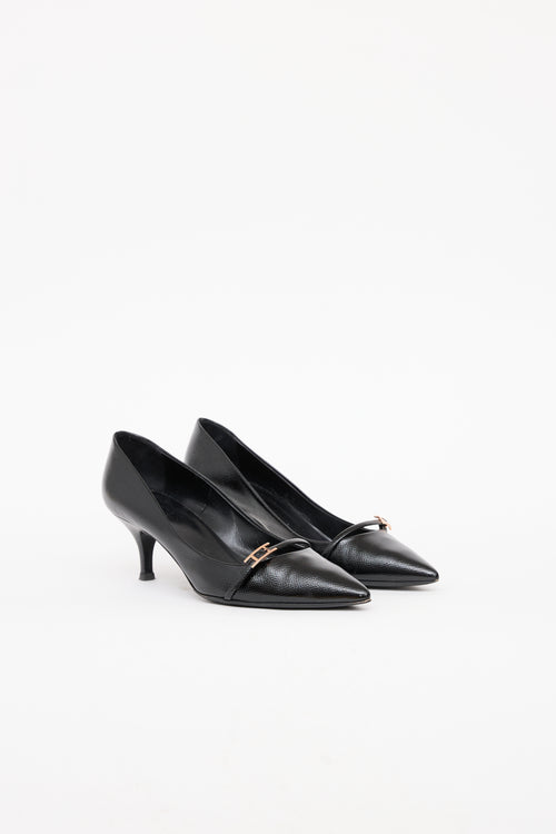 Hermès Black Patent Epsom Lauren Heel