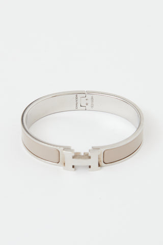 Hermès Marron Glace Clic H Bracelet