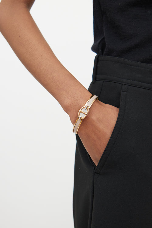 Hermès Beige Rose Gold Chaine D
Ancre Bracelet