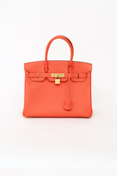 Hermes 2016 Rose Jaipur Epsom Leather Birkin 30 Bag