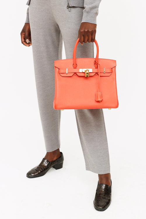 Hermes 2016 Rose Jaipur Epsom Leather Birkin 30 Bag