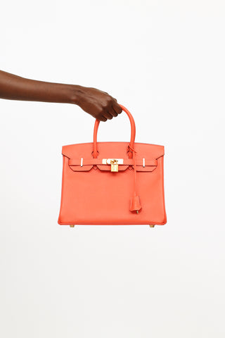 Hermes 2016 Rose Jaipur Epsom Leather Birkin 30 Bag