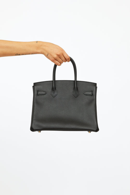 Hermès 2019 Noir Epsom Leather Birkin 30 Bag