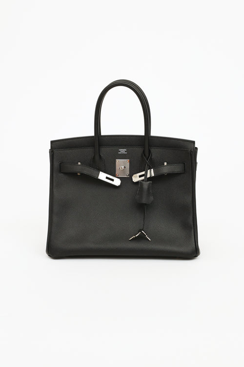 Hermès 2019 Noir Epsom Leather Birkin 30 Bag