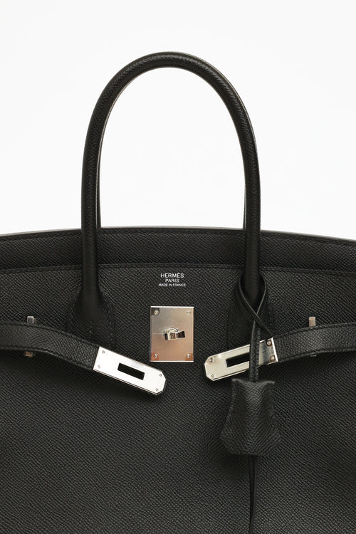 Hermès 2019 Noir Epsom Leather Birkin 30 Bag