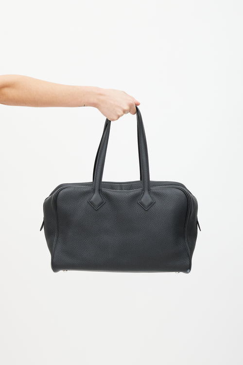 Hermès Black Victoria II 35 Bag