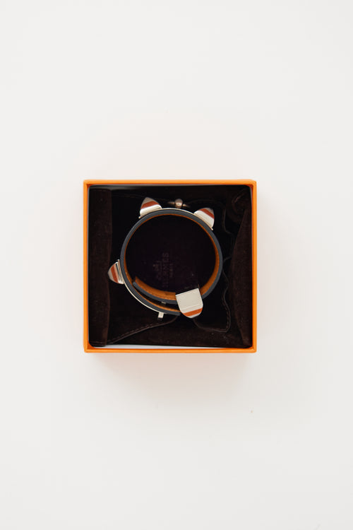 Hermès Black Colier De Chien Bracelet