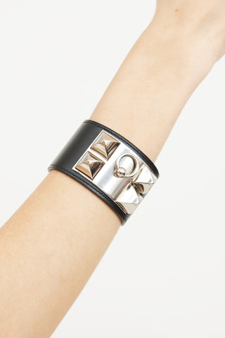 Hermès Black Colier De Chien Bracelet