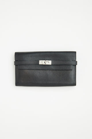 Hermès Black Leather Kelly Wallet